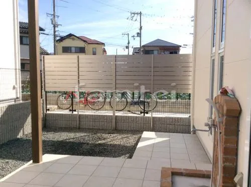 泉佐野市 エクステリア工事 激安目隠しフェンス塀 プランパーツ アルミ平板