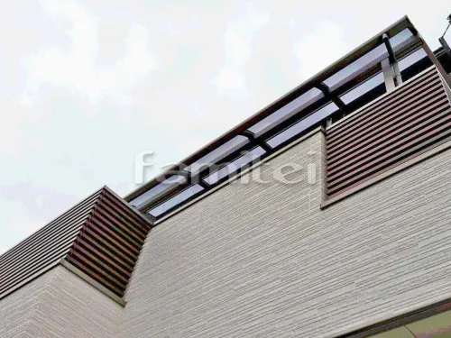 ベランダ屋根 LIXILリクシル スピーネ 2階用 R型アール屋根 物干し カーポート YKKAP レイナポートグラン 縦1.5台用(1台+延長 縦連棟) R型アール屋根