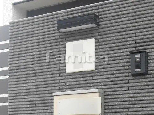 木津川市 リフォームシンプル オープン外構 門柱 照明 目隠しフェンス ウッドデッキ