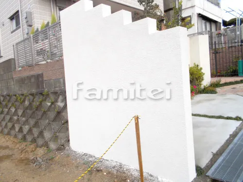 富田林市 小工事 袖壁 塗り替え 塗装