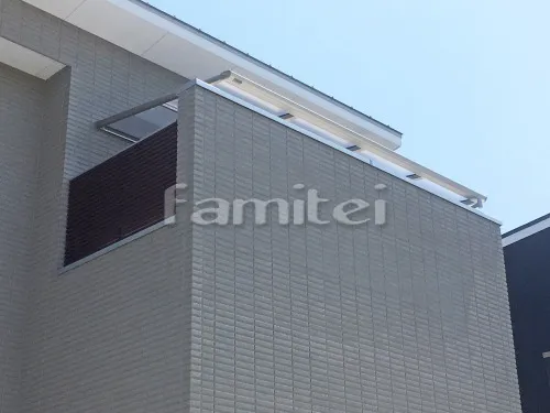 堺市堺区 エクステリア工事 ベランダ屋根 フラットテラス屋根 2階用 F型 物干し