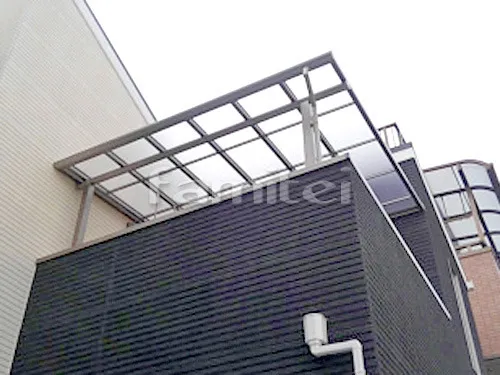 寝屋川市 エクステリア工事 ベランダ屋根 フラットテラス屋根 2階用 F型