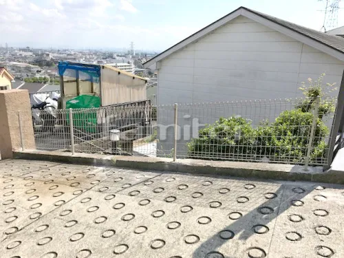 宝塚市 エクステリア工事 境界フェンス塀 LIXILリクシル マイアミフェンス 傾斜タイプ