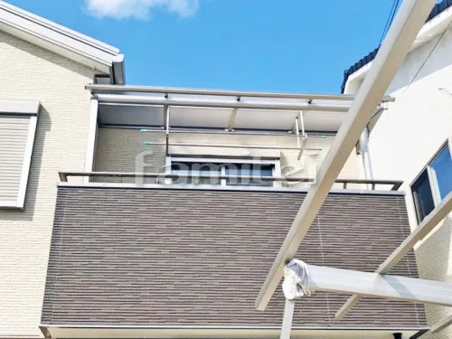 生駒郡斑鳩町 エクステリア工事 カーポート プライスポート 1台用(単棟) R型アール屋根 ベランダ屋根 レギュラーテラス屋根 2階用 R型アール屋根 物干し