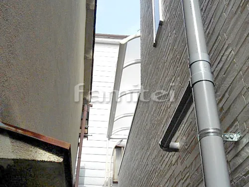 大阪市 エクステリア工事 ベランダ屋根 レギュラーテラス屋根 2階用 R型アール屋根