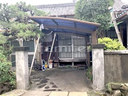 富田林市 エクステリア工事 カーポート プライスポート 1台用(単棟) R型アール屋根