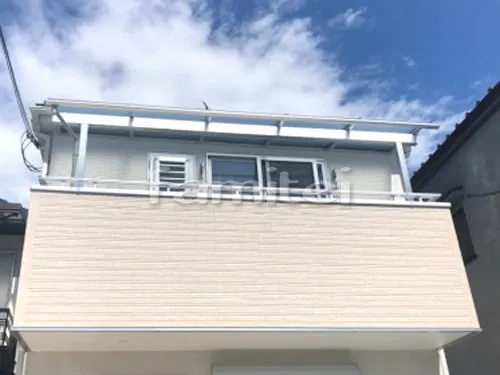 堺市 エクステリア工事 ベランダ屋根 YKKAP ヴェクターテラス屋根(ベクター) 2階用 R型アール屋根
