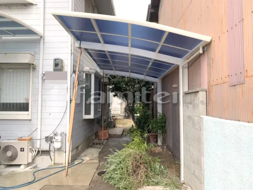 京都市東山区 カーポート YKKAP レイナポートグラン 1台用(単棟) R型アール屋根