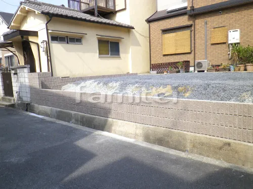 東大阪市 リフォーム部分工事 土留め化粧ブロック 目隠しフェンス塀 LIXILリクシル セレビューRP3型
