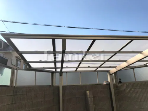 堺市南区 営繕工事 カーポート屋根貼り
