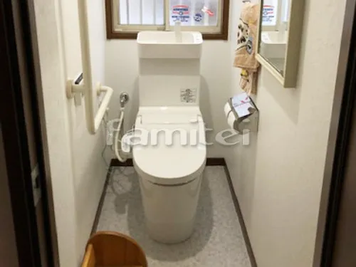 和泉市 水まわり工事 タンクレストイレ Panasoncパナソニック NewアラウーノＶ リフォームタイプ ホワイト