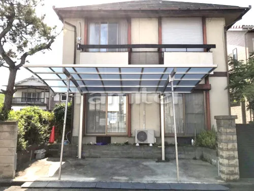 藤井寺市 エクステリア工事 カーポート YKKAP レイナポートグラン 1台用(単棟) R型アール屋根
