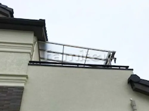 生駒市 エクステリア工事 ベランダ屋根 YKKAP ソラリアテラス屋根 2階用 積雪50cm対応 F型フラット屋根