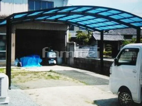 姫路市 エクステリア工事 カーポート プライスポート 1台用 2台用 R型アール屋根