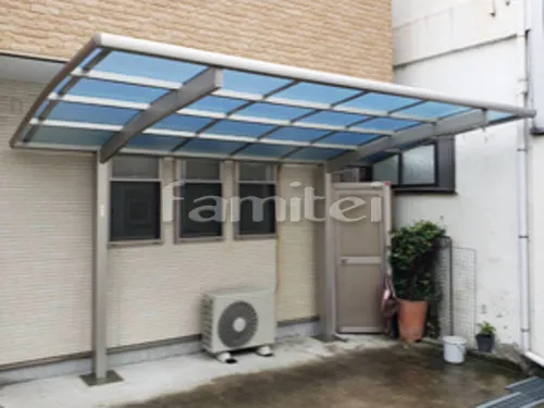 大阪市 エクステリア工事 カーポート YKKAP レイナポートグラン 1台用(単棟) R型アール屋根