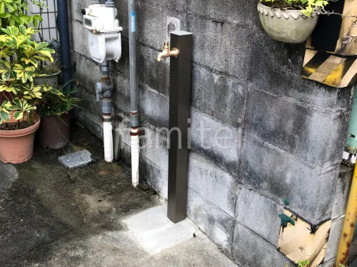 大阪市 立水栓 オンリーワン アルミ立水栓Lite