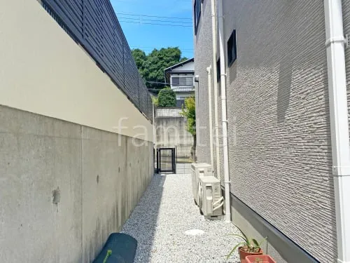 奈良市 新築シンプル セミクローズ外構