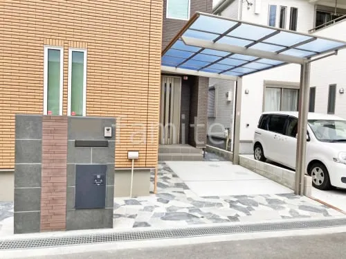 茨木市 新築シンプル オープン外構