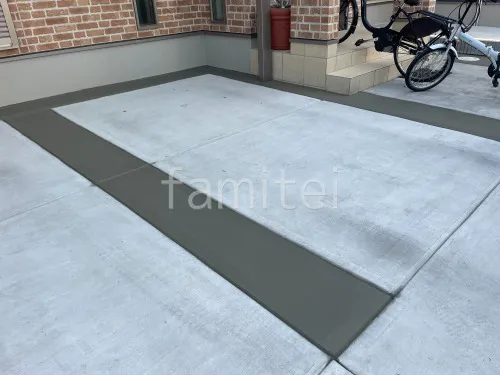 岸和田市 駐車場ガレージ床 土間コンクリート