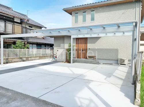 甲賀市 新築シンプル オープン外構