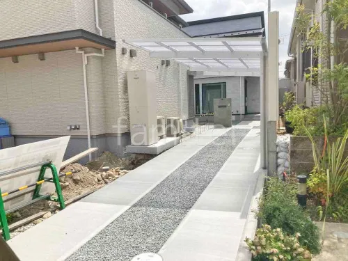 宝塚市 新築シンプル オープン外構
