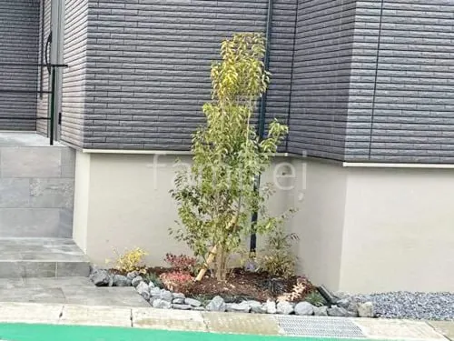 草津市 新築シンプル オープン外構
