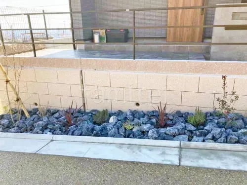 宝塚市 新築シンプル オープン外構