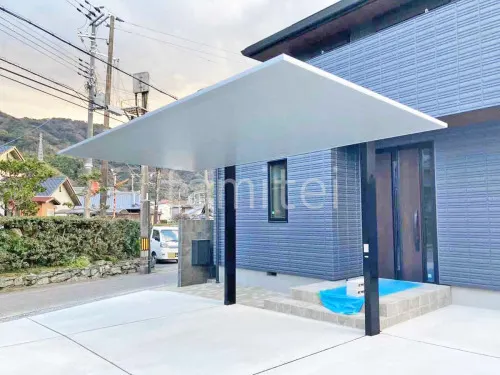 海南市 新築シンプル オープン外構