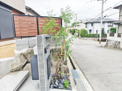 宝塚市 新築シンプル オープン外構