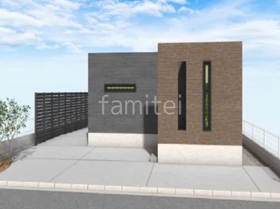 土間コンクリートで玄関前を機能的に使う新築ベーシック オープン外構