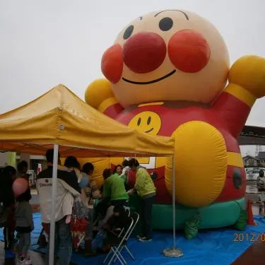 奈良　外構　イベント　ふわふわアンパンマン