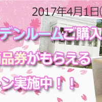 LIXIL春のキャンペーン★ガーデンルーム購入で商品券プレゼント！