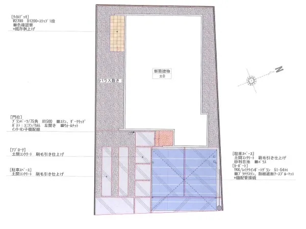 平面図　表札施主支給