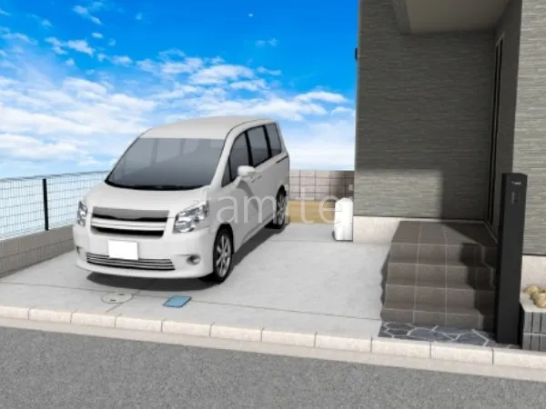 アプローチ　乱形石
