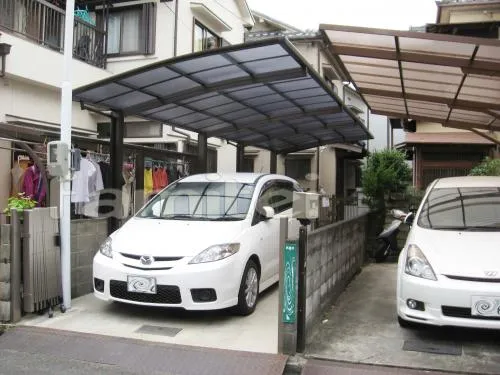 車庫ガレージ雨除け屋根　プライスポート