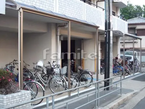 自転車サイクルポート レギュラーテラス屋根 1階 2箇所