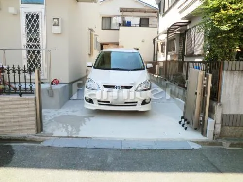 車庫土間コンクリート 砂利目地