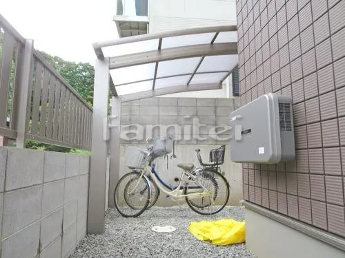 自転車バイク屋根 プライスポートミニ 駐輪場屋根 サイクルポート R型アール屋根