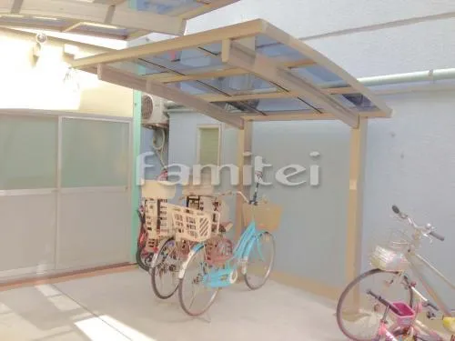 自転車バイク屋根 プライスポートミニ 駐輪場屋根 サイクルポート R型アール屋根