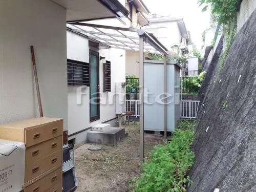 雨除け屋根 三協アルミ メニーウェルテラス屋根 1階用 F型フラット屋根