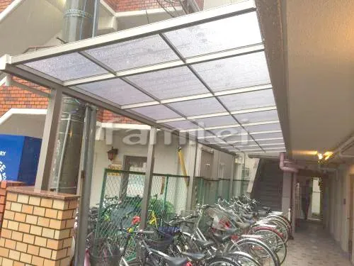 自転車バイク屋根 フラットテラス屋根 1階用 F型