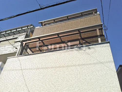 ベランダ屋根 三協アルミ メニーウェルAテラス屋根 2階用 R型アール屋根 物干し