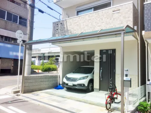 雨除け屋根 レギュラーテラス屋根 1階用 R型アール屋根