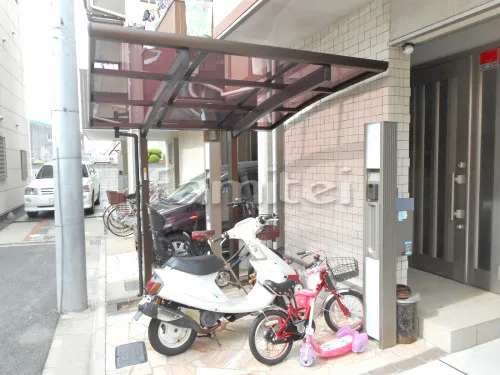 自転車バイク屋根 プライスポートミニ 駐輪場屋根 サイクルポート R型アール屋根