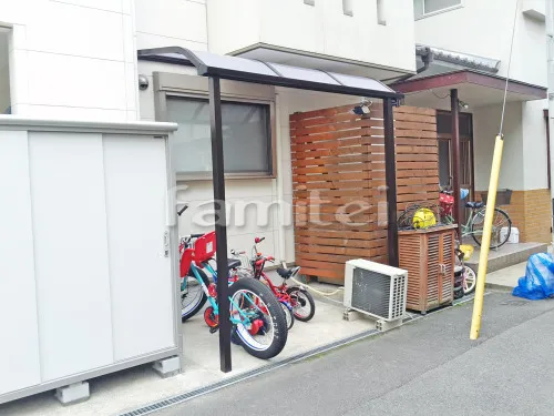 雨除け屋根 レギュラーテラス屋根 1階用 R型アール屋根