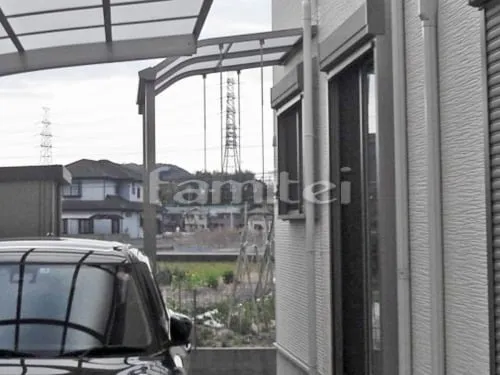 雨除け屋根 レギュラーテラス屋根 1階用 R型アール屋根 物干し