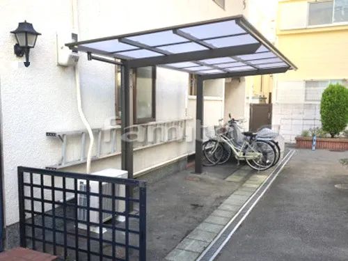 自転車バイク屋根 LIXILリクシル ネスカF F型フラット屋根 サイクルポート 駐輪場屋根