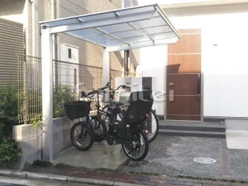 自転車バイク屋根 LIXILリクシル ネスカF F型フラット屋根 サイクルポート 駐輪場屋根