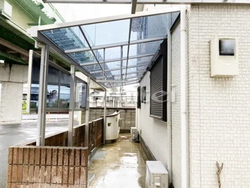 雨除け屋根 YKKAP ソラリアテラス屋根 1階用 F型フラット屋根 物干し 目隠しパネル(前面 正面) 1段