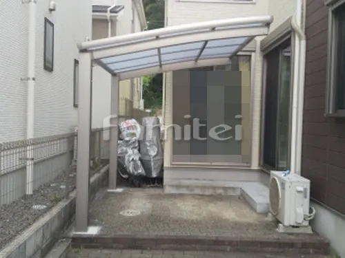 自転車バイク屋根 LIXILリクシル フーゴR R型アール屋根 サイクルポート 駐輪場屋根